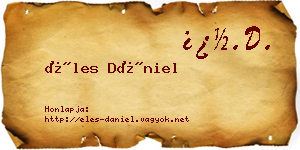 Éles Dániel névjegykártya
